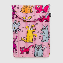 Load image into Gallery viewer, Puffy Laptop Sleeve 13&quot;/14&quot; - Keith Haring Pets - Tigertree
