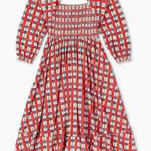 Holiday Plaid Velour Dress