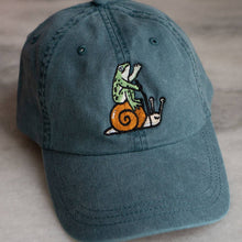 Load image into Gallery viewer, Sweat the Small Stuff Front &amp; Back Dad Hat- Forest Green - Tigertree
