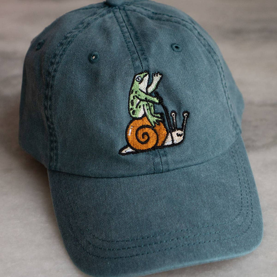 Sweat the Small Stuff Front & Back Dad Hat- Forest Green - Tigertree
