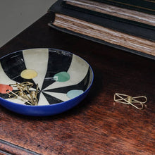 Load image into Gallery viewer, Round Enamel Tray - Benson’s  Colour Hexagon
