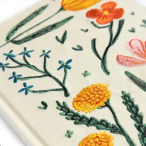 Embroidered Journal - Floral - Tigertree