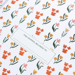 Embroidered Journal - Floral - Tigertree