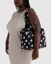 Load image into Gallery viewer, Everyday Cloud Bag - Black and Cream Polka Dot
