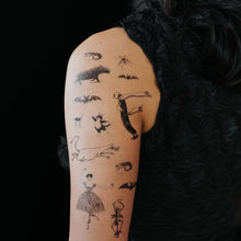 Load image into Gallery viewer, Gorey&#39;s Creatures &amp; Figures Tatt. Sheet
