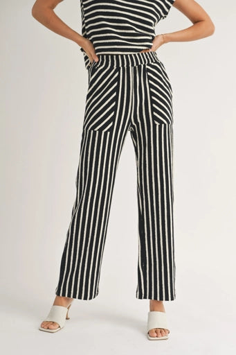Gunna Textured Stripe Pants - Tigertree