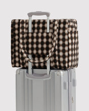 Load image into Gallery viewer, Small Cloud Carry On - Blurred Gingham Brown - Tigertree
