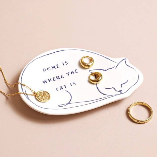 Cat Quote Trinket Dish