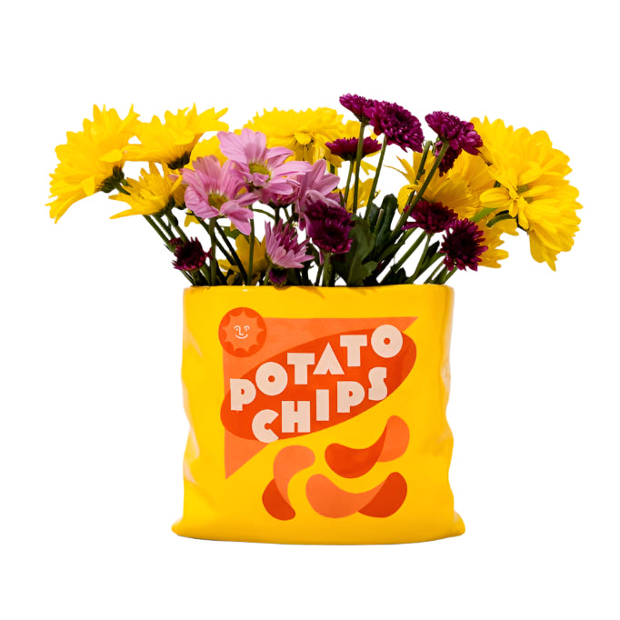 Potato Chips Ceramic Vase