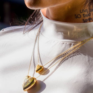 Can't Heartly Wait Necklace Gold