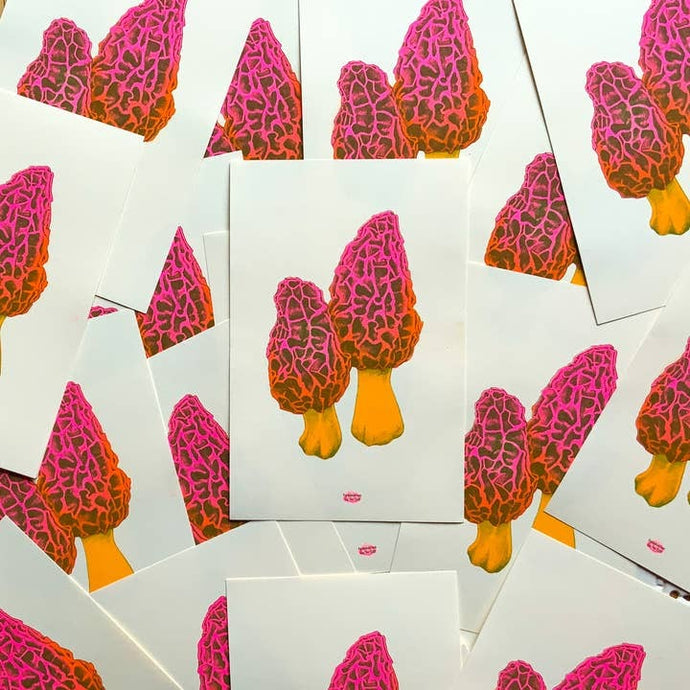 Morel Risograph Print - Tigertree