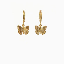 Load image into Gallery viewer, Butterfly Huggies- 18K Brass Plated
