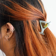 Load image into Gallery viewer, Mini Martini Hair Claw Clip
