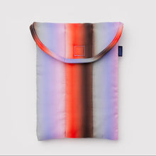 Load image into Gallery viewer, Puffy Laptop Sleeve 8" - Gradient Stripe Poppy &amp; Lilac
