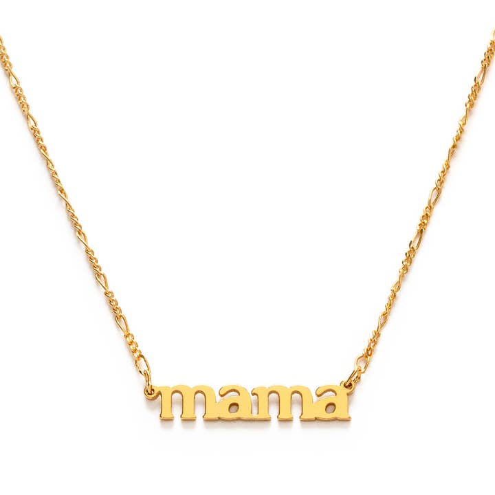 Mama Necklace - 14k Gold Plated 18
