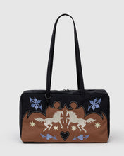 Load image into Gallery viewer, Medium Nylon Bowler Bag- Western Applique
