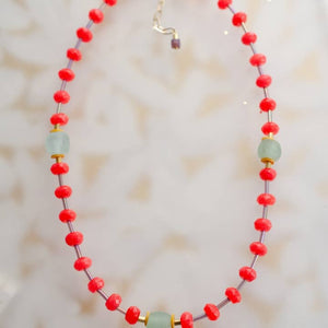 Ember Beaded Necklace