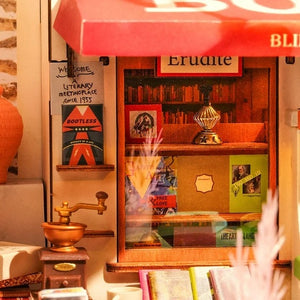 DIY Miniature Corner Bookstore