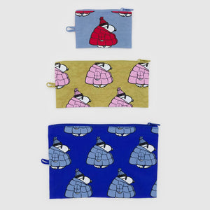 Flat Pouch Set - Puffer Snoopy