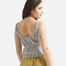 Load image into Gallery viewer, Red Stripe Worn In Abigail Tie Top
