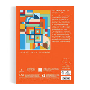 Frank Lloyd Wright December Gifts Puzzle - Tigertree
