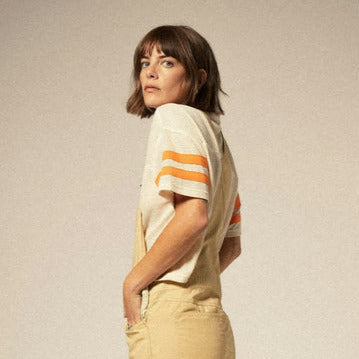 Varsity Football Mesh Tee - Tigertree