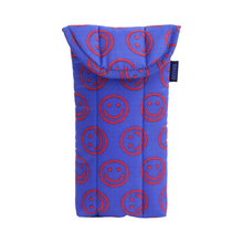 Load image into Gallery viewer, Puffy Glasses Sleeve - Mini Cobalt Happy
