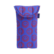 Puffy Glasses Sleeve - Mini Cobalt Happy