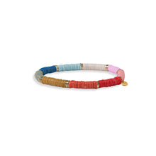 Load image into Gallery viewer, Grace Gold Color Block Stretch Bracelet - Tigertree
