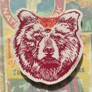 Grizzly Bear Sticker