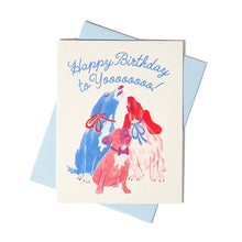 Load image into Gallery viewer, Happy Birthday to Yoooo! Risograph Card
