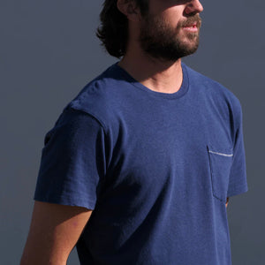 Hemp Pocket Tee - Indigo