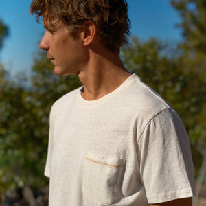 Hemp Pocket Tee - Natural