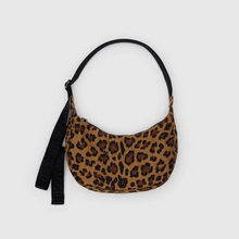 Load image into Gallery viewer, Small Nylon Crescent Bag - Leopard
