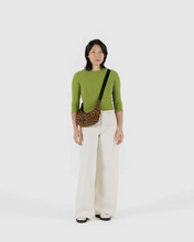 Load image into Gallery viewer, Small Nylon Crescent Bag - Leopard
