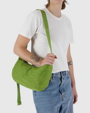 Load image into Gallery viewer, Medium Nylon Crescent Bag- Green Juice
