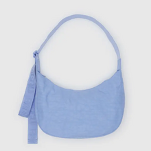 Load image into Gallery viewer, Medium Nylon Crescent Bag- French Blue
