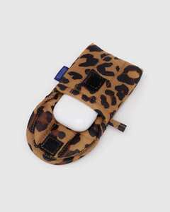 Puffy Earbud Case- Leopard