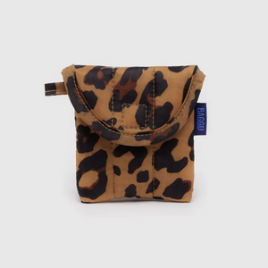 Puffy Earbud Case- Leopard