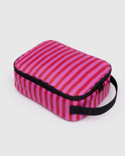 Load image into Gallery viewer, Lunch Box- Pink &amp; Red Painted Stripe

