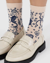 Load image into Gallery viewer, Crew Sock- Mermaid
