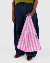 Load image into Gallery viewer, Standard Baggu- Pink Painted Stripe
