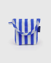 Load image into Gallery viewer, Puffy Earbuds Case- Blue Stripe

