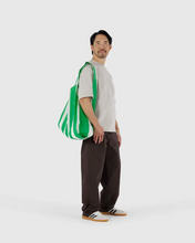 Load image into Gallery viewer, Big Baggu- Green Painted Stripe
