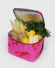 Load image into Gallery viewer, Puffy Cooler Bag- Pink Lobster
