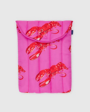 Load image into Gallery viewer, Puffy Laptop Sleeve 13&quot;-14&quot;- Pink Lobster
