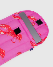 Load image into Gallery viewer, Puffy Laptop Sleeve 13&quot;-14&quot;- Pink Lobster
