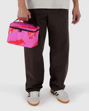 Load image into Gallery viewer, Puffy Lunch Bag- Pink Lobster
