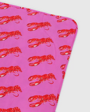 Load image into Gallery viewer, Puffy Picnic Blanket- Pink Lobster
