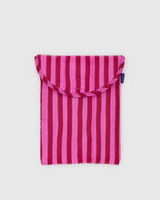 Load image into Gallery viewer, Puffy Tablet Sleeve 8&quot;- Pink &amp; Red Painted Stripe
